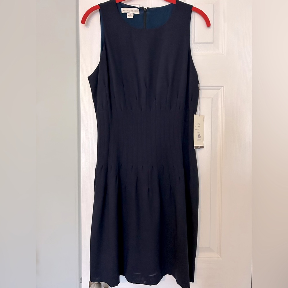 Anne Klein sleeveless wool dress with tags